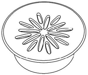 KOHLER K-1065326-BV Trim Ring, Grid Drain