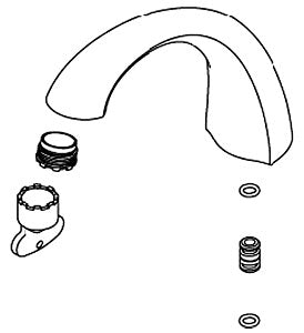 KOHLER K-1100415-G Spout Kit
