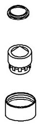 KOHLER K-1106493-AF Aerator Kit, 1.5Gpm