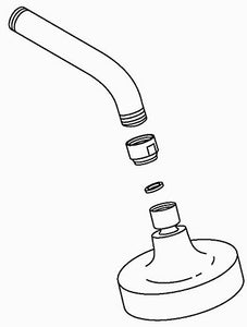 KOHLER K-1152952-CP Showerhead And Arm Kit, M.F.