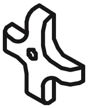 KOHLER K-33395-BV Handle, 4 Arm Stop