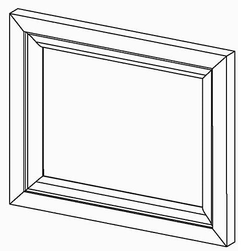 KOHLER K-1216340-D3-1WH Dwr Frt 12X9 W/Screws, Damask™ Middle 3