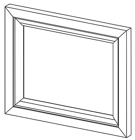 KOHLER K-1216340-R3-1WE Dwr Frt 12X9 W/Screws, Damask™ Right 3