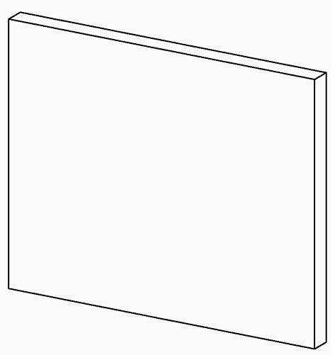 KOHLER K-1216354-D1-1WH Dwr Frt 12X9 W/Screws, Poplin™ Middle 1