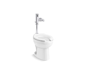 Wellcomme Ultra Commercial antimicrobial toilet with Mach Tripoint touchless DC 1.0 gpf flushometer
