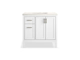 KOHLER K-39605-ASB Hadron 36" bathroom vanity cabinet with sink and quartz top
