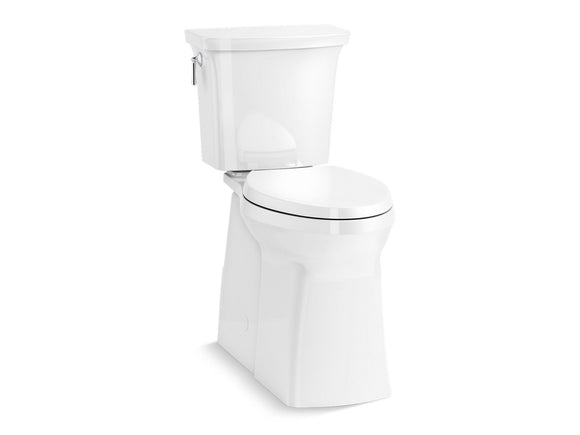 Corbelle Tall two-piece elongated toilet with skirted trapway, 1.28 gpf