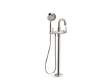 Castia by Studio McGee Floor-mount bath filler trim with handshower
