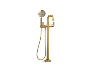 Castia by Studio McGee Floor-mount bath filler trim with handshower