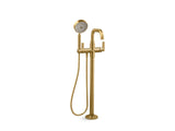 Castia by Studio McGee Floor-mount bath filler trim with handshower