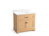 KOHLER K-29261-BD1 Charlemont 36" bathroom vanity cabinet with sink and quartz top