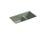Iron/Tones Smart Divide 33" top-/undermount double-bowl kitchen sink