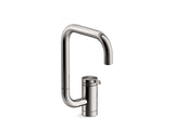 Components Single-handle bar sink faucet with two-function extended-reach spout