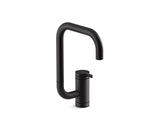Components Single-handle bar sink faucet with two-function extended-reach spout