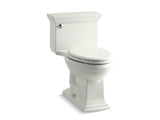 KOHLER 3813-NY Memoirs Stately Comfort Height One-Piece Compact Elongated 1.28 Gpf Chair Height Toilet With Quiet-Close Seat in Dune