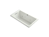 KOHLER K-1168-H2-NY Underscore Rectangle 60" x 32" drop-in whirlpool with heater without jet trim