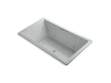KOHLER K-1174-GVBCW-95 Underscore Rectangle 72" x 42" drop-in VibrAcoustic + BubbleMassage(TM) Air Bath with Bask(TM) heated surface and chromatherapy and center drain