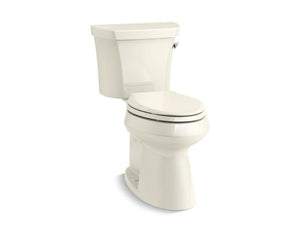 KOHLER 76301-RA-0 Highline Comfort Height Two-Piece Elongated 1.28 Gpf Chair Height Toilet With Right-Hand Trip Lever in White