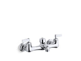 KOHLER 8905-CP Knoxford Double Lever Handle Service Sink Faucet With 2-1/4" Vacuum Breaker Threaded Spout in Polished Chrome