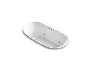 KOHLER K-5716-GVBCW-0 Underscore Oval 66" x 36" drop-in VibrAcoustic + BubbleMassage(TM) Air Bath with Bask(TM) heated surface and chromatherapy