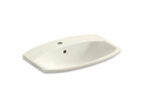 KOHLER K-2351-1-47 Cimarron Drop-in bathroom sink with single faucet hole