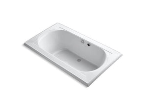 KOHLER K-1418-GW-0 Memoirs 72" x 42" drop-in BubbleMassage air bath with Bask heated surface and reversible drain