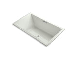 KOHLER K-1174-G-NY Underscore Rectangle 72" x 42" drop-in BubbleMassage(TM) Air Bath with center drain