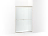 KOHLER K-702208-6G54 Fluence 44-5/8 - 47-5/8" W x 70-9/32" H sliding shower door with 1/4" thick Falling Lines glass