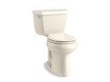 KOHLER 5296-47 Highline Classic Comfort Height Two-Piece Round-Front 1.28 Gpf Chair Height Toilet in Almond