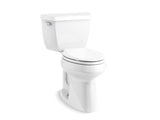KOHLER 14799-0 Highline Classic The Complete Solution Two-Piece Elongated 1.28 Gpf Chair Height Toilet With Seat in White