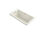 KOHLER K-1168-H2-96 Underscore Rectangle 60" x 32" drop-in whirlpool with heater without jet trim