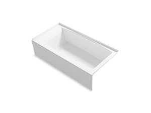 KOHLER K-26109-RA Entity 60" x 30" alcove bath with integral apron, integral flange and right-hand drain