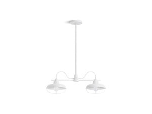 KOHLER K-23660-CH02 Modern Farm Two-light linear chandelier