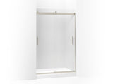 KOHLER K-706008-D3 Levity Sliding shower door, 74" H x 43-5/8 - 47-5/8" W, with 1/4" thick Frosted glass