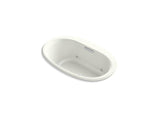 KOHLER K-5714-GVBCW-NY Underscore Oval 60" x 36" drop-in VibrAcoustic + BubbleMassage(TM) Air Bath with Bask heated surface and chromatherapy