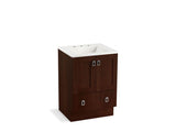 KOHLER K-99527-TK-1WG Poplin 24" bathroom vanity cabinet with toe kick, 2 doors and 1 drawer