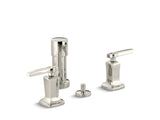 KOHLER K-16238-4 Margaux Vertical spray bidet faucet with lever handles