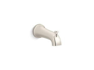KOHLER 28563-SN Tempered Wall-Mount Diverter Bath Spout in Vibrant Polished Nickel