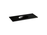 KOHLER K-2891-1 Ceramic/Impressions 49" oval vanity-top bathroom sink with single faucet hole