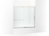 KOHLER K-707609-6L Elate 56-3/4" H sliding bath door with 1/4" - thick glass