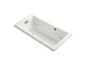 KOHLER K-865-GNY-NY Tea-for-Two 72" x 36" drop-in BubbleMassage air bath with Dune airjet finish