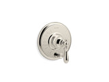 KOHLER K-T72768-9M Artifacts Rite-Temp pressure-balancing valve trim with push-button diverter and swing lever handle