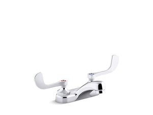 KOHLER K-400T20-5AKA Triton Bowe 1.0 gpm centerset bathroom sink faucet with aerated flow and wristblade handles, drain not included