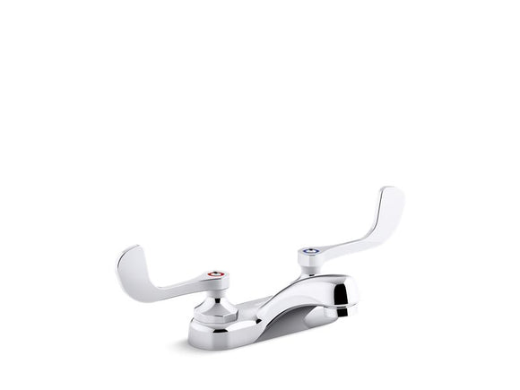 KOHLER K-400T20-5AKA Triton Bowe 1.0 gpm centerset bathroom sink faucet with aerated flow and wristblade handles, drain not included