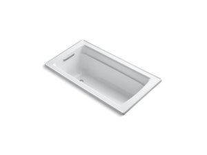 KOHLER K-1123-W1 Archer 60" x 32" drop-in bath with Bask heated surface and reversible drain
