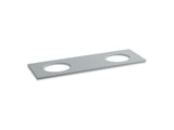 KOHLER 5434-S36 Solid/Expressions 73" Vanity Top With Double Verticyl(R) Oval Cutout in Ice Grey Expressions