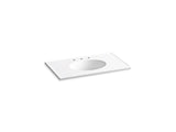 KOHLER K-2798-8 Ceramic/Impressions 37" Vitreous china vanity top with integrated oval sink