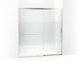 KOHLER K-707617-8G81 Elate Tall Sliding shower door, 75-1/2" H x 68-1/4 - 71-5/8" W, with heavy 5/16" thick Crystal Clear glass with privacy band