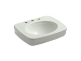 KOHLER K-2340-8-NY Bancroft pedestal bathroom sink basin with 8" widespread faucet holes