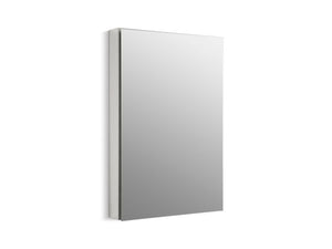 KOHLER K-2936-PG Catalan 24-1/8" W x 36-1/8" H aluminum single-door medicine cabinet with 107 degree hinge